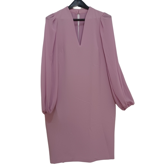 long-sleeve wrap shirt dress Wrap Shirt Dress in Oxford Blue and White – MONSE